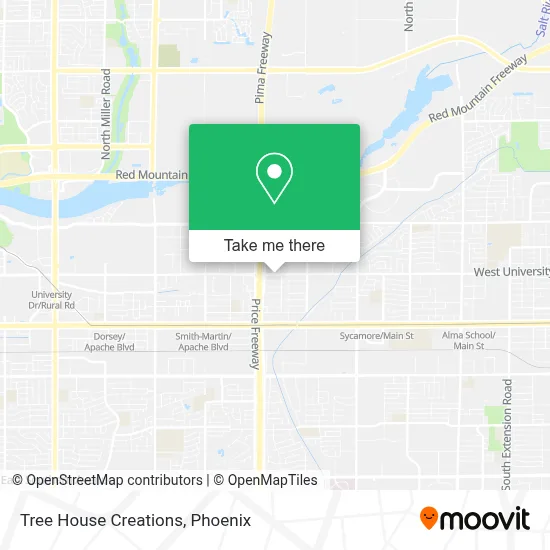 Tree House Creations map