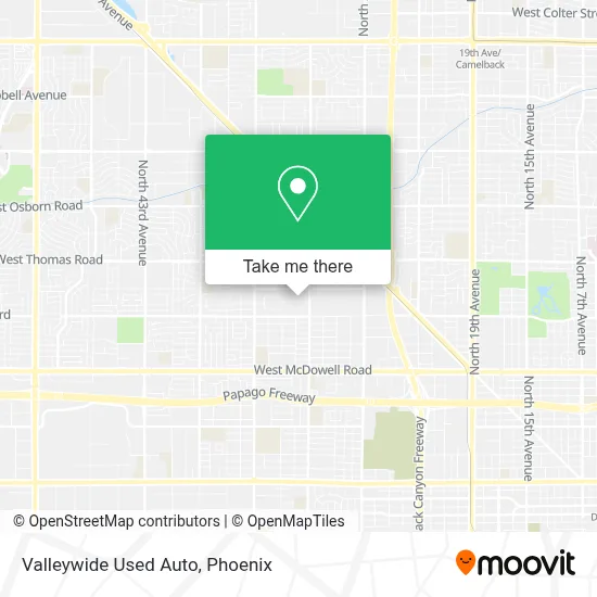 Valleywide Used Auto map