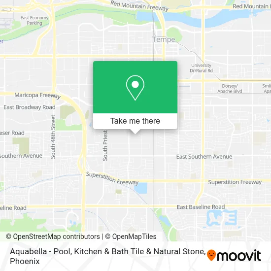 Aquabella - Pool, Kitchen & Bath Tile & Natural Stone map