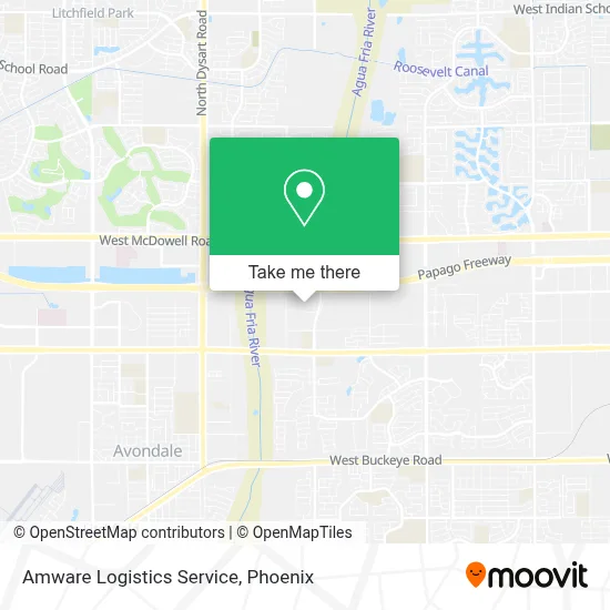 Amware Logistics Service map