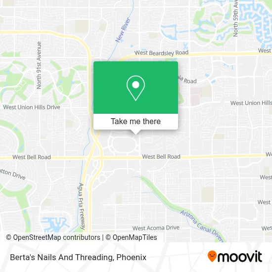Berta's Nails And Threading map