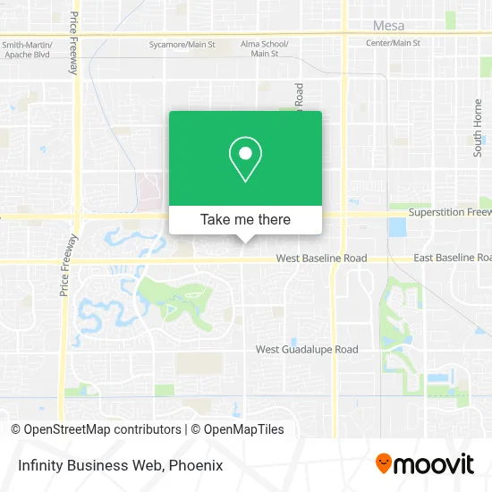 Infinity Business Web map