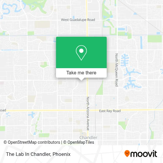 The Lab In Chandler map