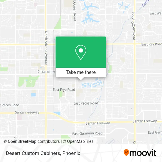 Desert Custom Cabinets map