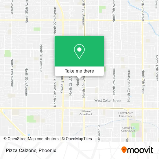 Pizza Calzone map