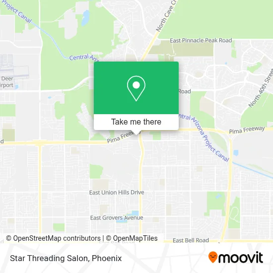 Star Threading Salon map