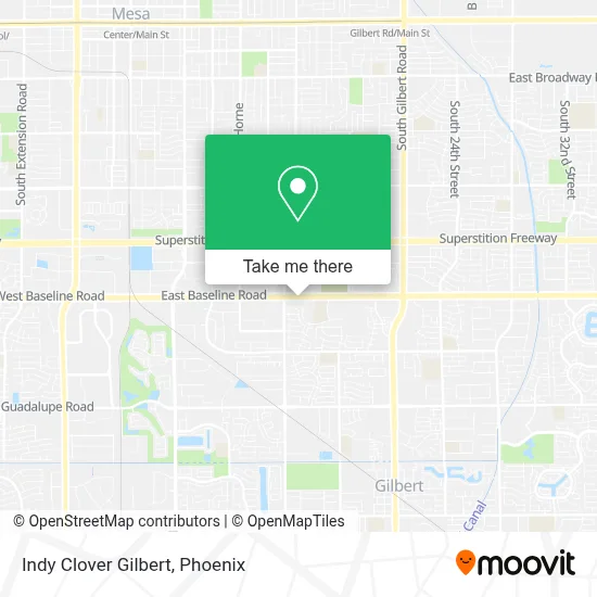 Indy Clover Gilbert map