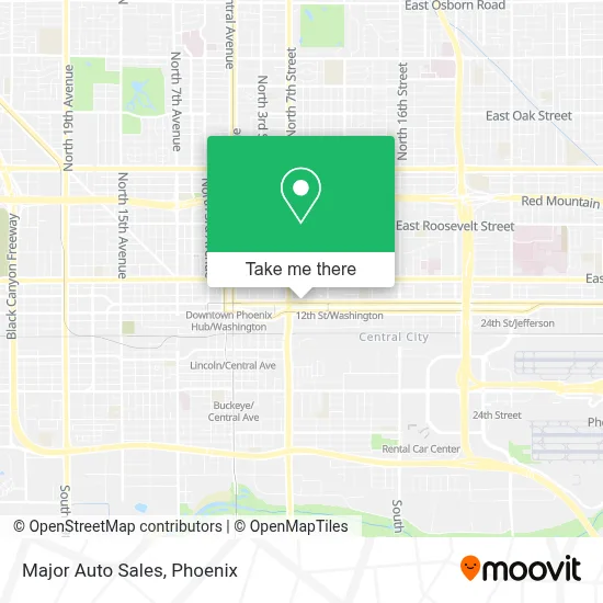 Major Auto Sales map