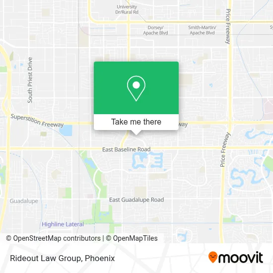 Rideout Law Group map