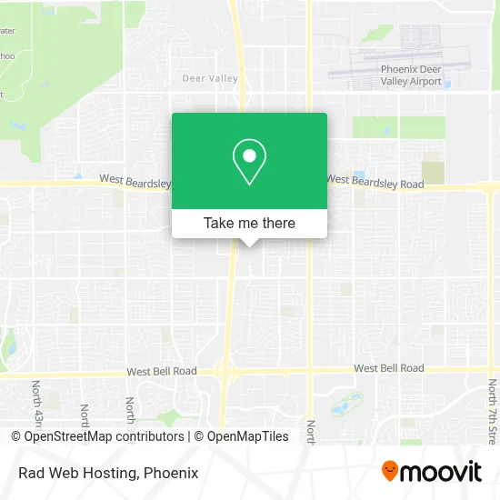 Rad Web Hosting map
