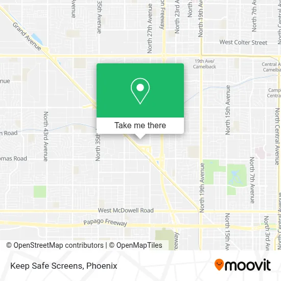 Keep Safe Screens map
