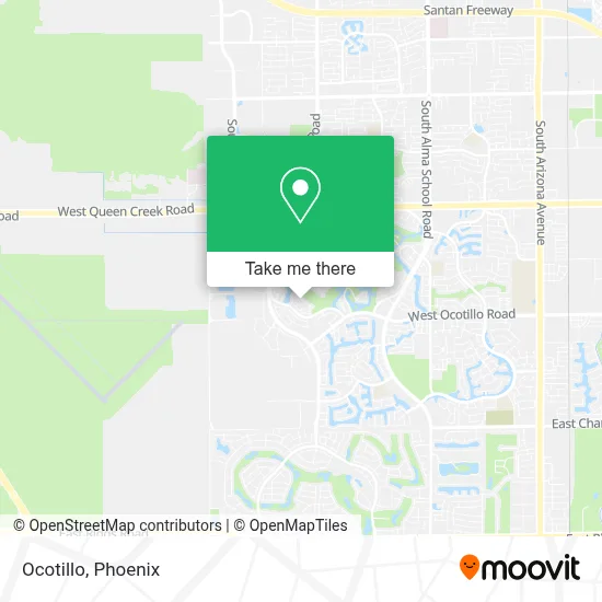 Ocotillo map