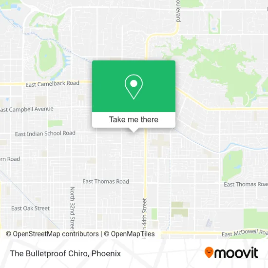 The Bulletproof Chiro map