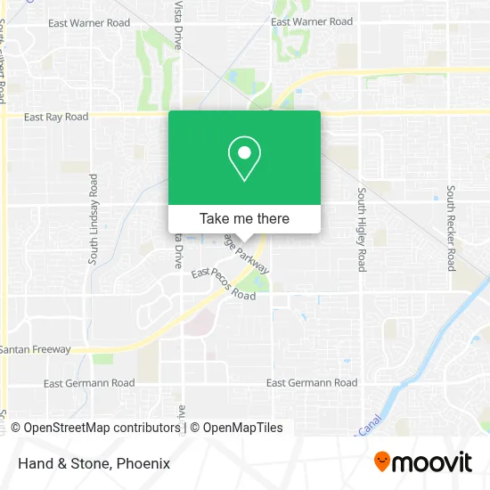 Hand & Stone map