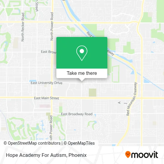 Hope Academy For Autism map