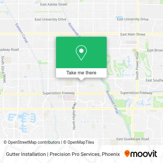 Gutter Installation | Precision Pro Services map
