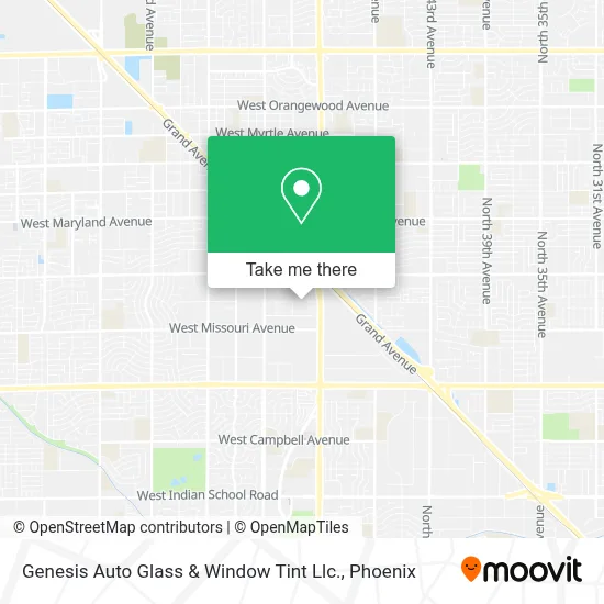 Genesis Auto Glass & Window Tint Llc. map