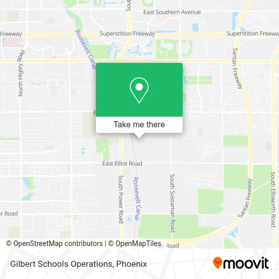 Gilbert Schools Operations map
