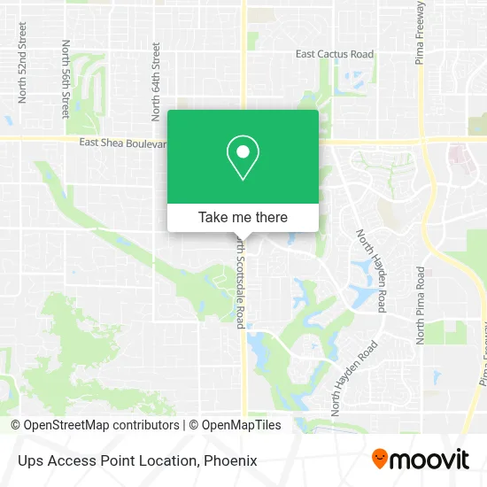 Ups Access Point Location map