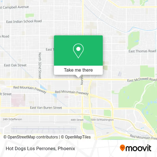 Hot Dogs Los Perrones map