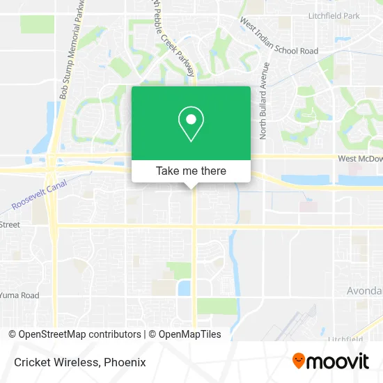 Cricket Wireless map