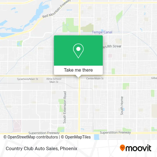 Country Club Auto Sales map
