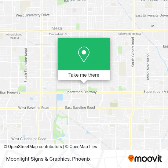 Moonlight Signs & Graphics map