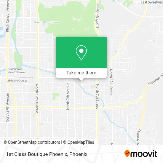 1st Class Boutique Phoenix map