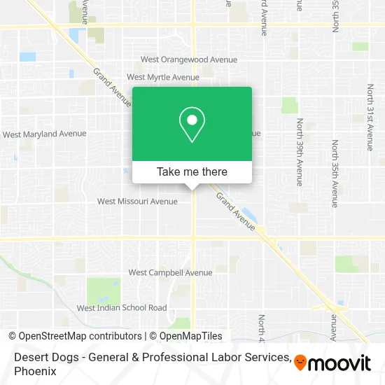 Desert Dogs - General & Professional Labor Services map