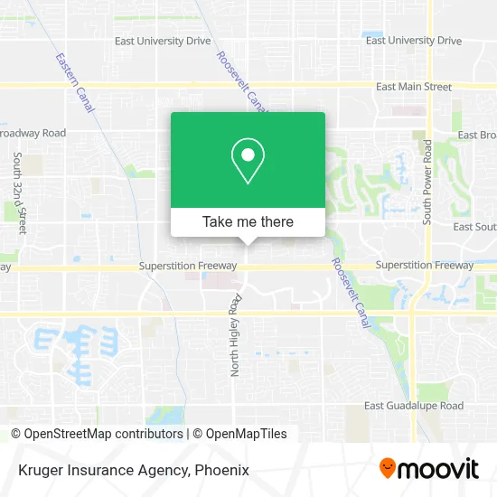 Kruger Insurance Agency map