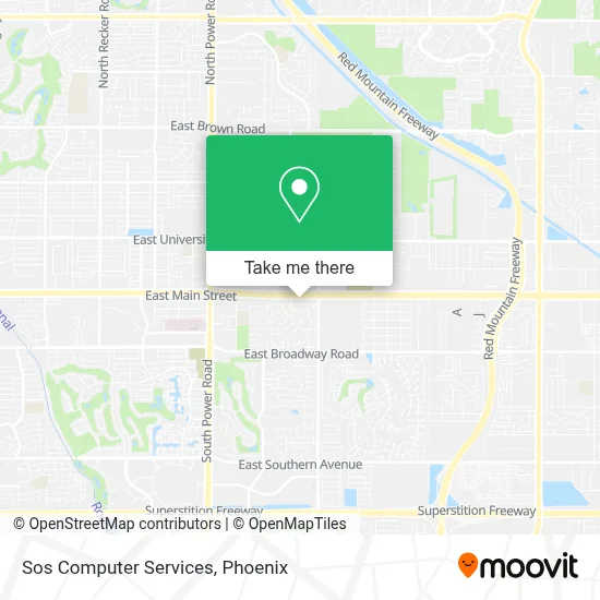 Sos Computer Services map