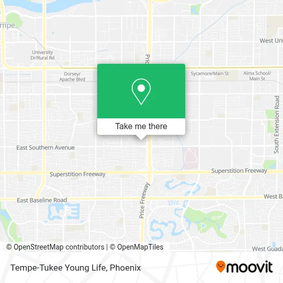 Tempe-Tukee Young Life map