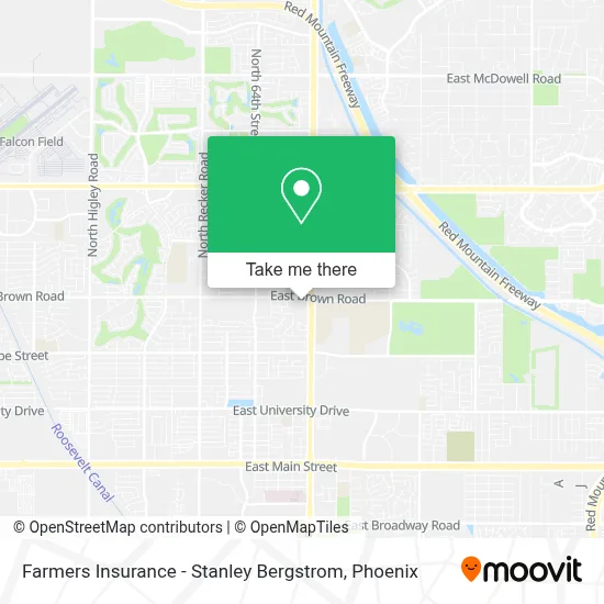 Farmers Insurance - Stanley Bergstrom map