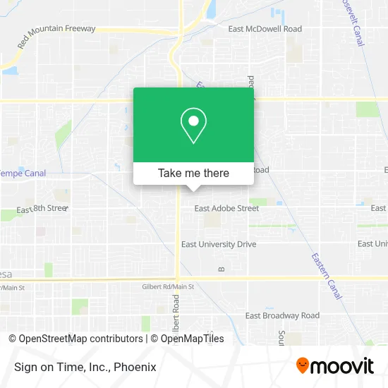 Sign on Time, Inc. map