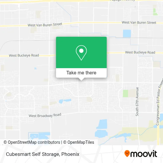 Cubesmart Self Storage map