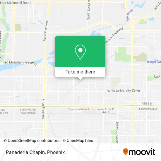 Panaderia Chapin map