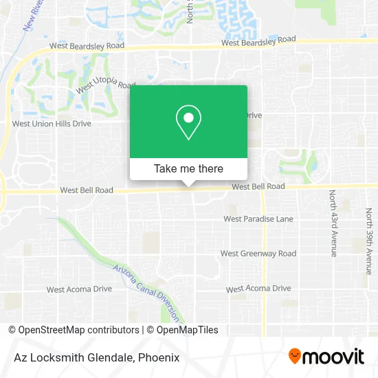 Az Locksmith Glendale map