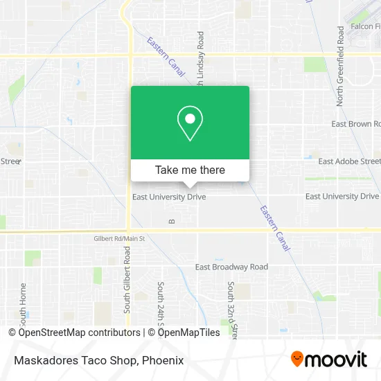 Maskadores Taco Shop map