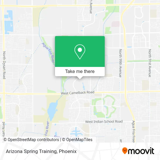 Arizona Spring Training map