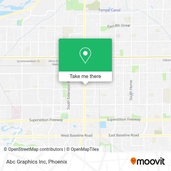Abc Graphics Inc map
