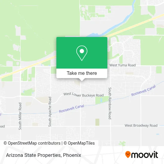 Arizona State Properties map