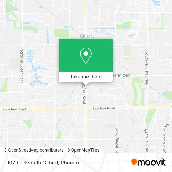 007 Locksmith Gilbert map
