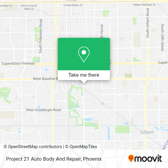 Project 21 Auto Body And Repair map