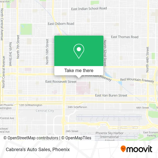Cabrera's Auto Sales map