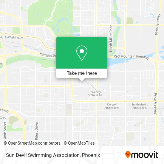 Sun Devil Swimming Association map