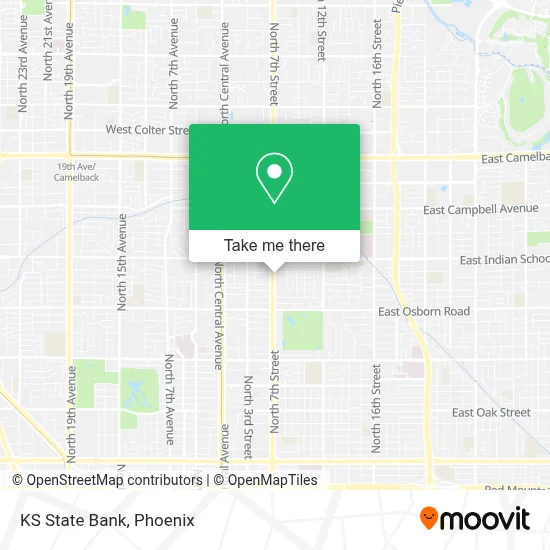 KS State Bank map