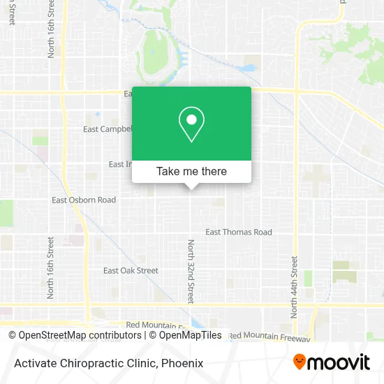 Activate Chiropractic Clinic map