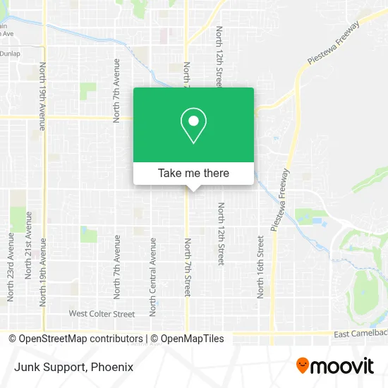 Junk Support map