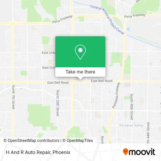 H And R Auto Repair map