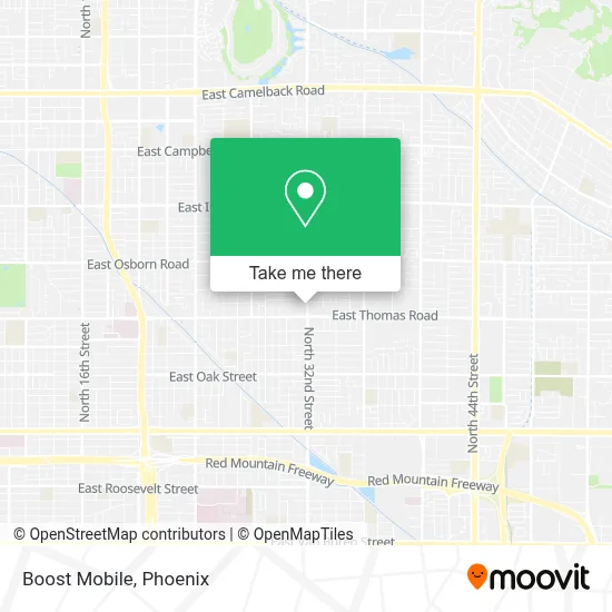 Boost Mobile map